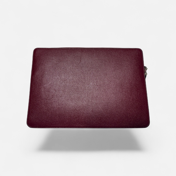 Kate Spade Brim Pebbled Leather Laptop Tote with Detachable Sleeve in "Berry" - Picture 7 of 12